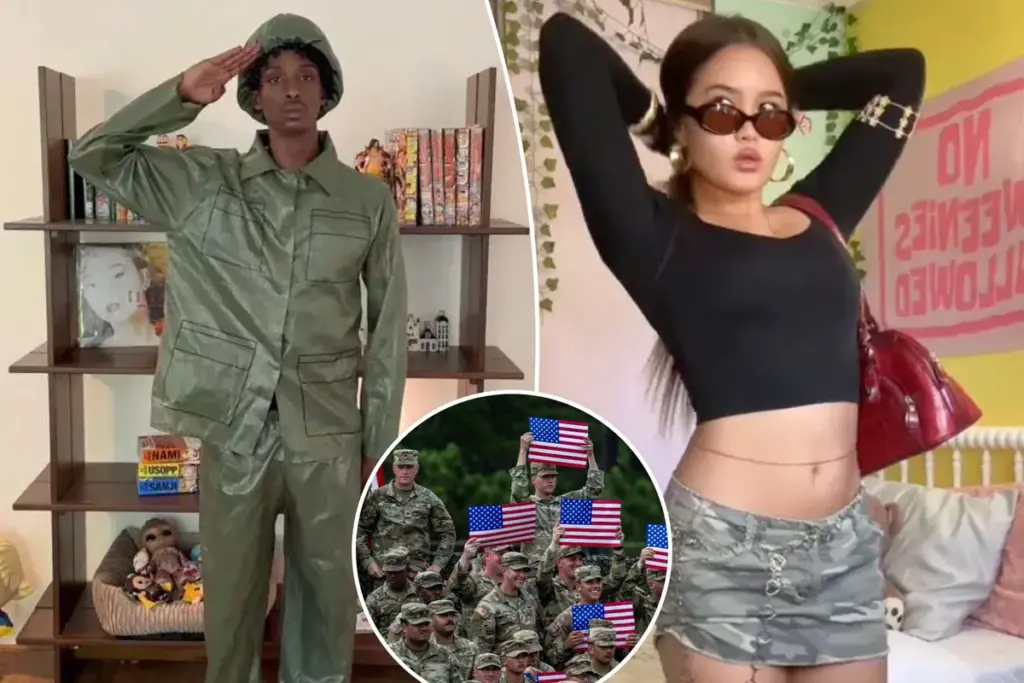 Combat couture: Gen Z zorgt voor opschudding met virale ‘Wereld Oorlog III’ camo outfits