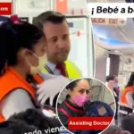 Baby geboren in het vliegtuig krijgt jarenlang gratis vluchten