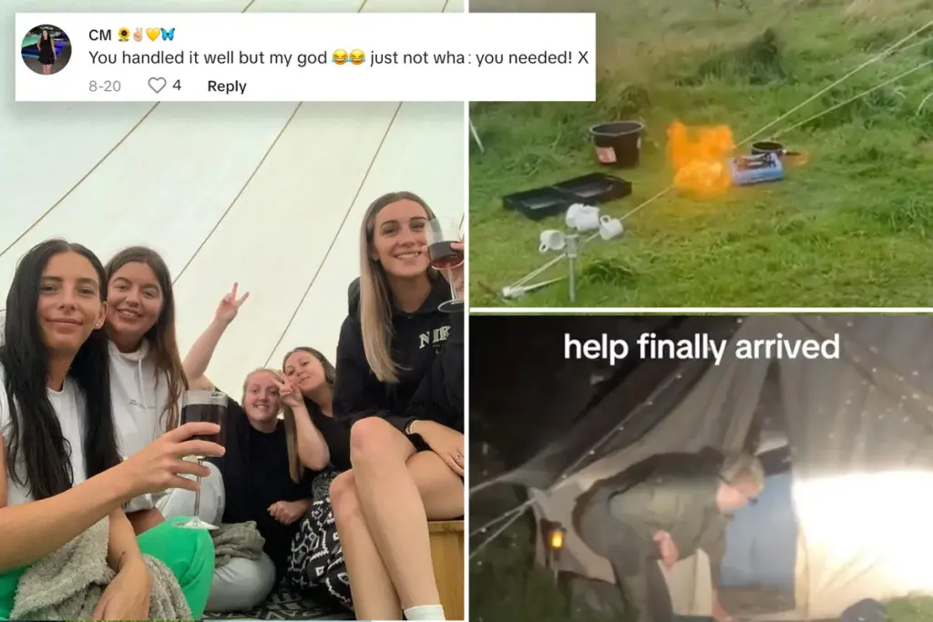 Mijn vrijgezellenfeest werd een ramp: storm, modder en zelfs brand