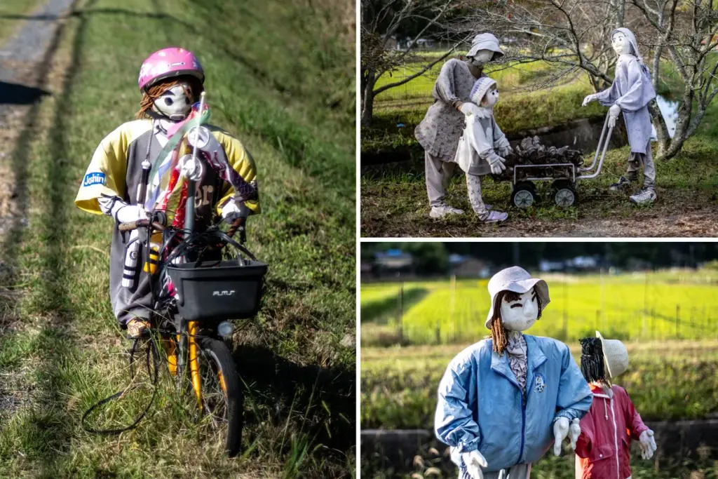 Japans dorp vult leegte met levensgrote poppen als inwoners verdwijnen