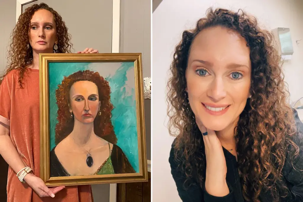 Vrouw ontdekt en koopt haar lookalike op schilderij via Facebook Marketplace