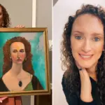 Vrouw ontdekt en koopt haar lookalike op schilderij via Facebook Marketplace