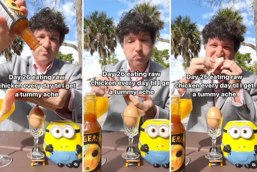 Man uit Florida eet 100 dagen rauwe kip: bizarre trend of gevaarlijk experiment?