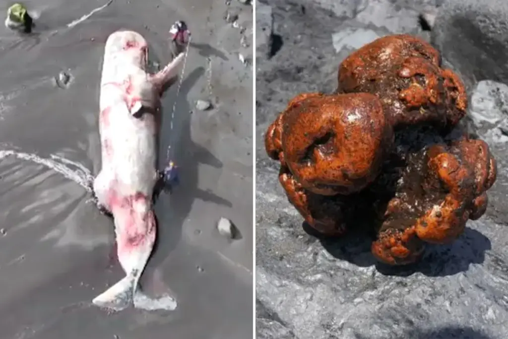 Kots van €230.000 gevonden in potvis op het strand van La Palma