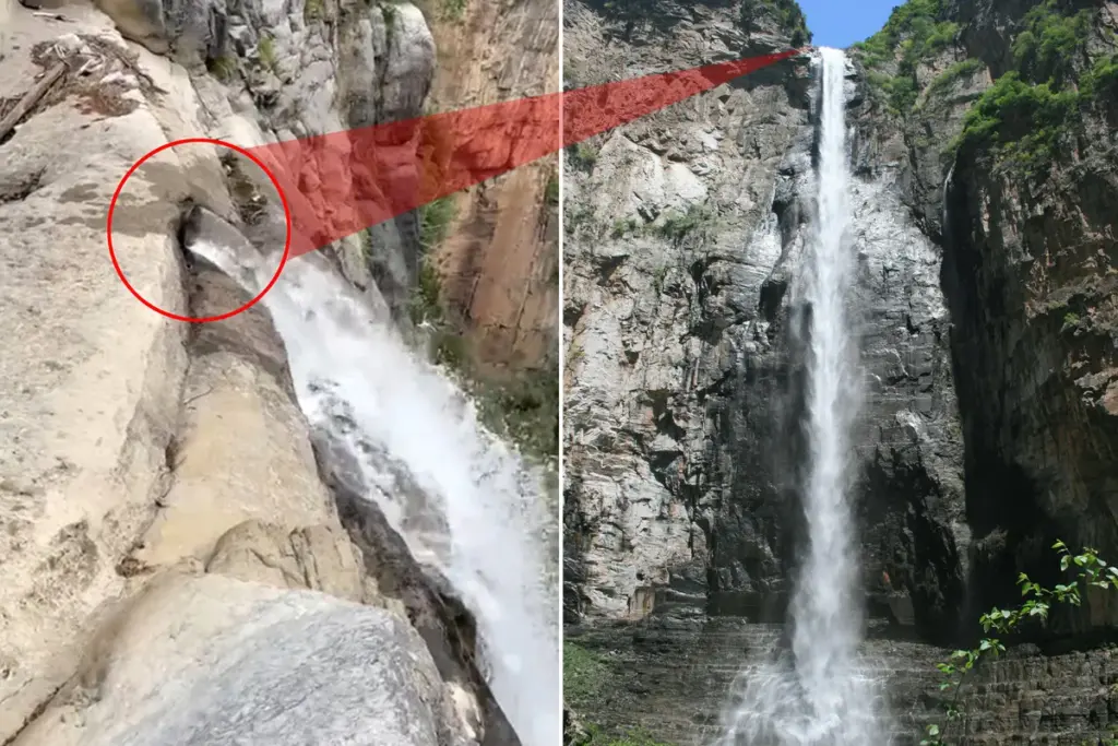 China’s beroemde Yuntai-waterval viraal na pijnlijke onthulling: video legt geheim bloot