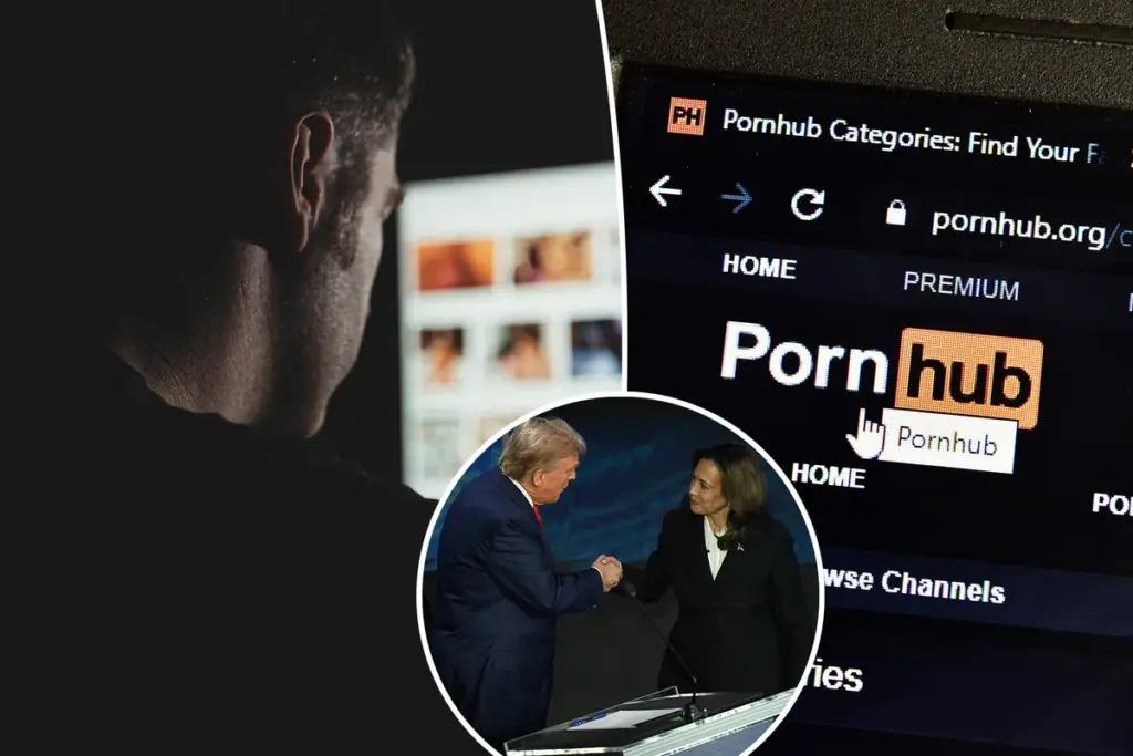 Pornhub-bezoek keldert tijdens presidentieel debat: in deze swing states was de daling het grootst