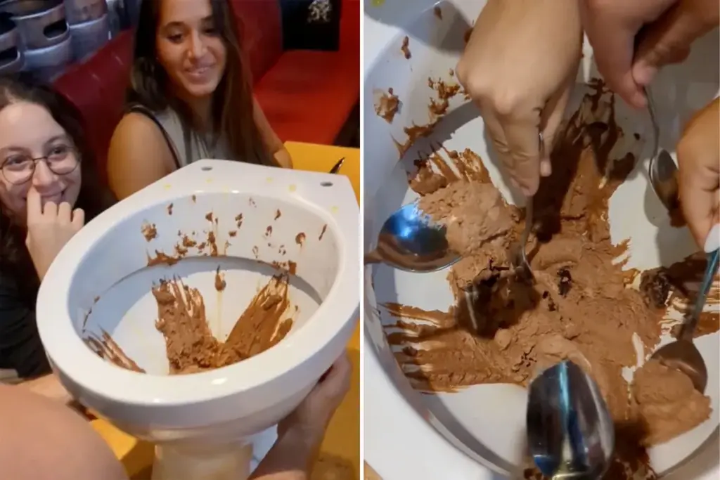 Restaurant zwaar bekritiseerd om serveren van “toilet-ijs”
