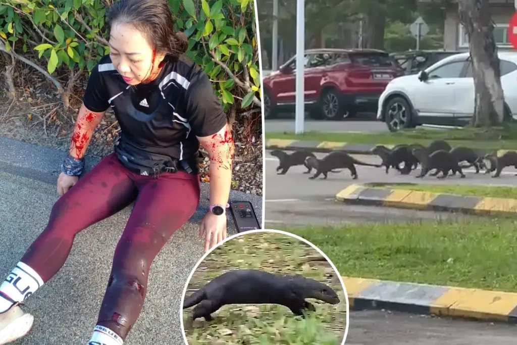 Hardloopster bloedend achtergelaten na aanval door groep otters in Maleisië