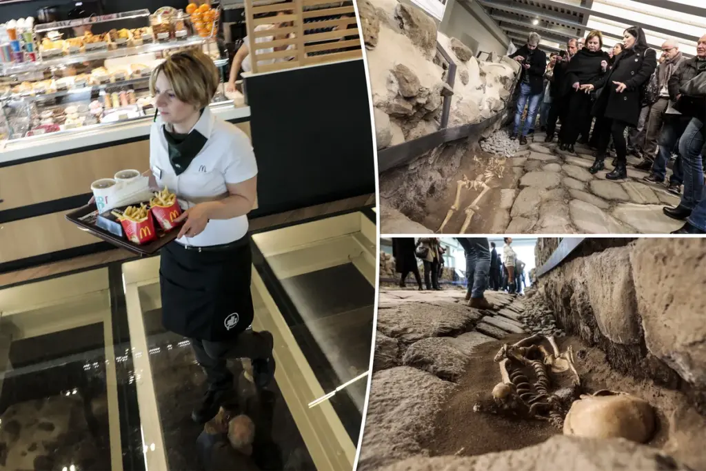 Eten tussen de skeletten: de meest bizarre McDonald’s ter wereld vind je in Italië
