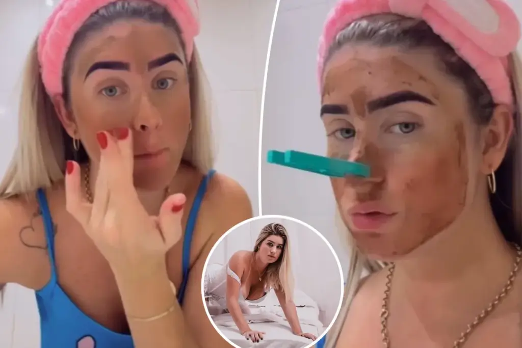 Braziliaanse influencer met poepmasker shockeert artsen: ‘Dit is veel te extreem online’
