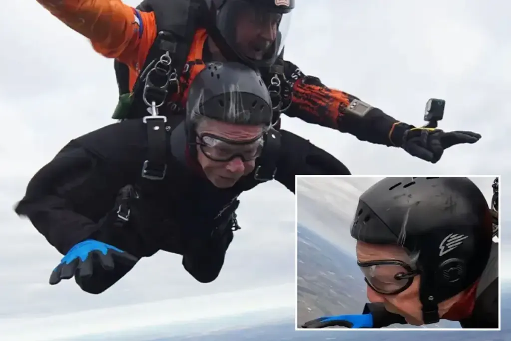 106-jarige Texaan pakt wereldrecord tandem-parachutespringen terug