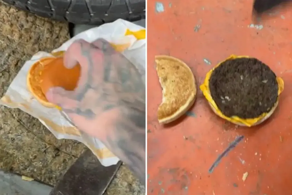 Fossiele McDonald’s cheeseburger ontdekt in Nederlandse auto: zo bleef hij jaren intact
