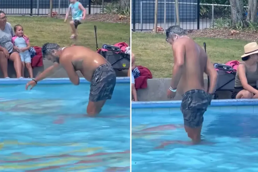 Man betrapt op walgelijk gedrag in kinderbad — kinderen op slechts meters afstand