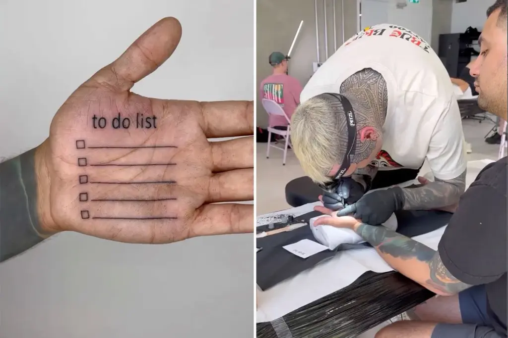 Man laat to do list-tatoeëren op zijn hand – en heel internet kijkt mee