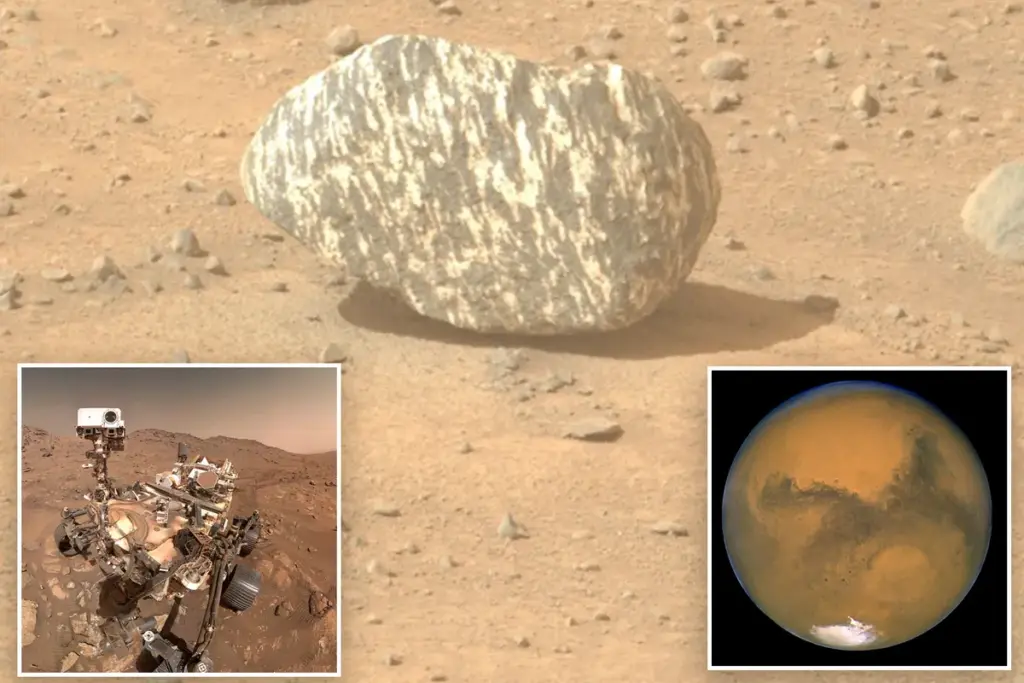 NASA enthousiast over bizarre zebrastreep-rots ontdekt op Mars