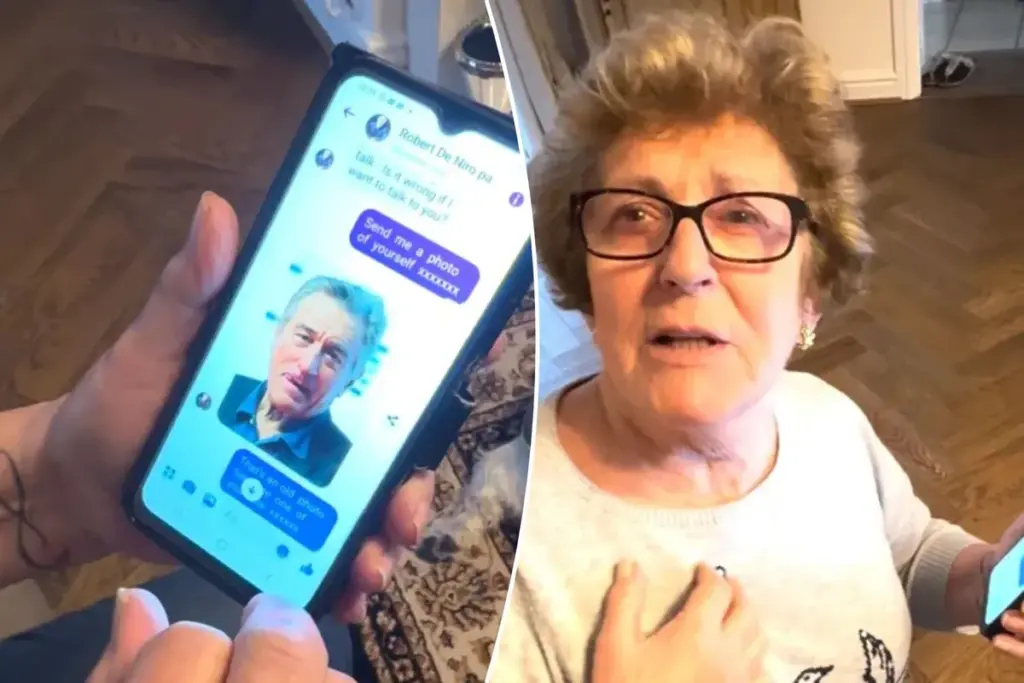 Oma dacht dat ze met Robert De Niro appte – haar kleindochter zag direct de oplichterij