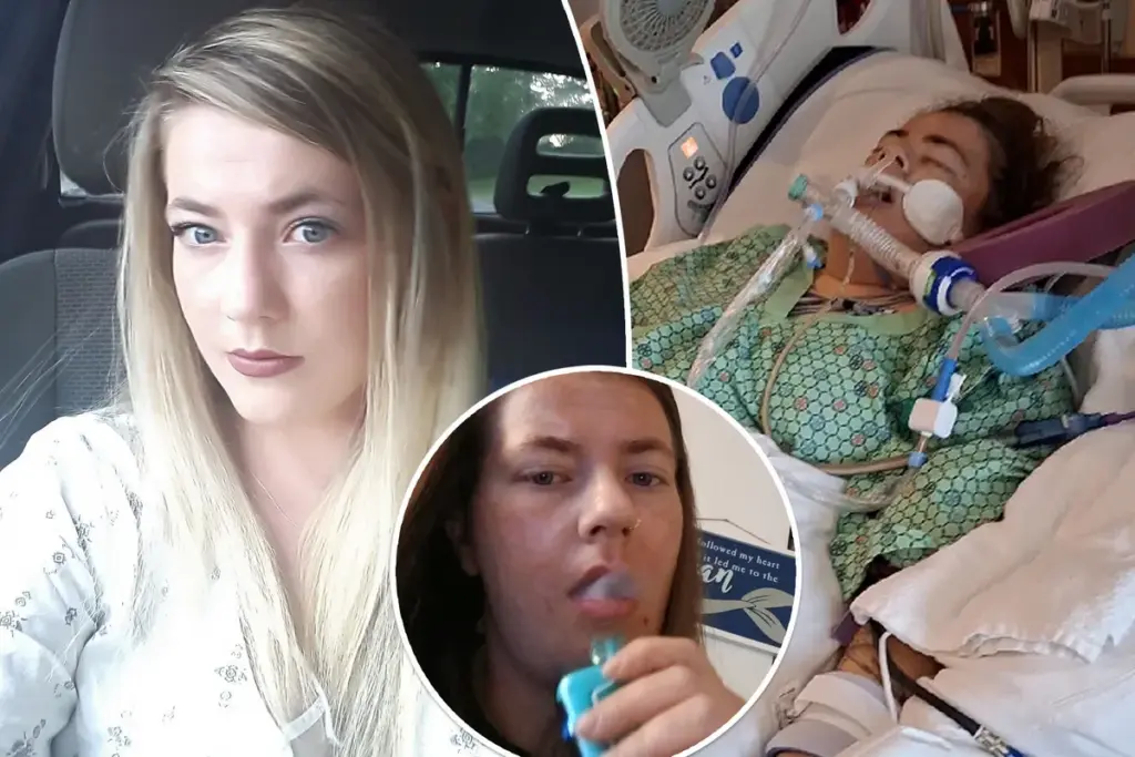 Vaper uit Ohio stopte pas toen haar longen instortten en zwarte vloeistof uit haar lichaam kwam