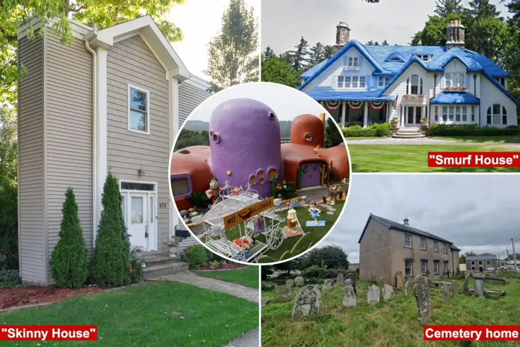 De vreemdste huizen van Amerika: Goth-huis en het Flintstone House