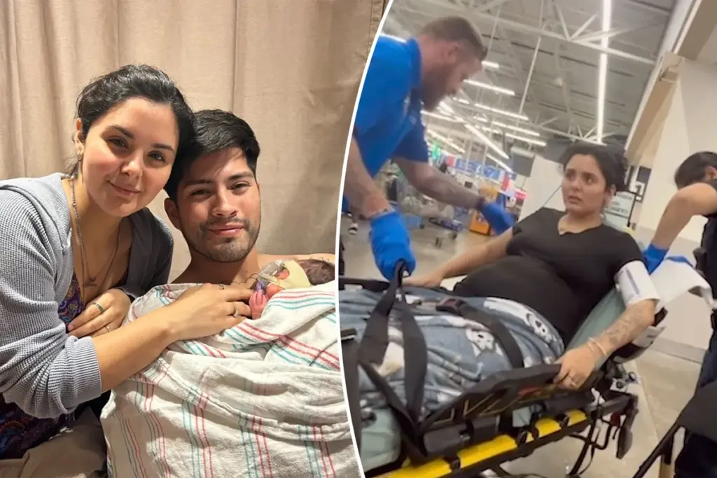 Moeder bevalt onverwachts tijdens boodschappen doen bij Walmart in Texas