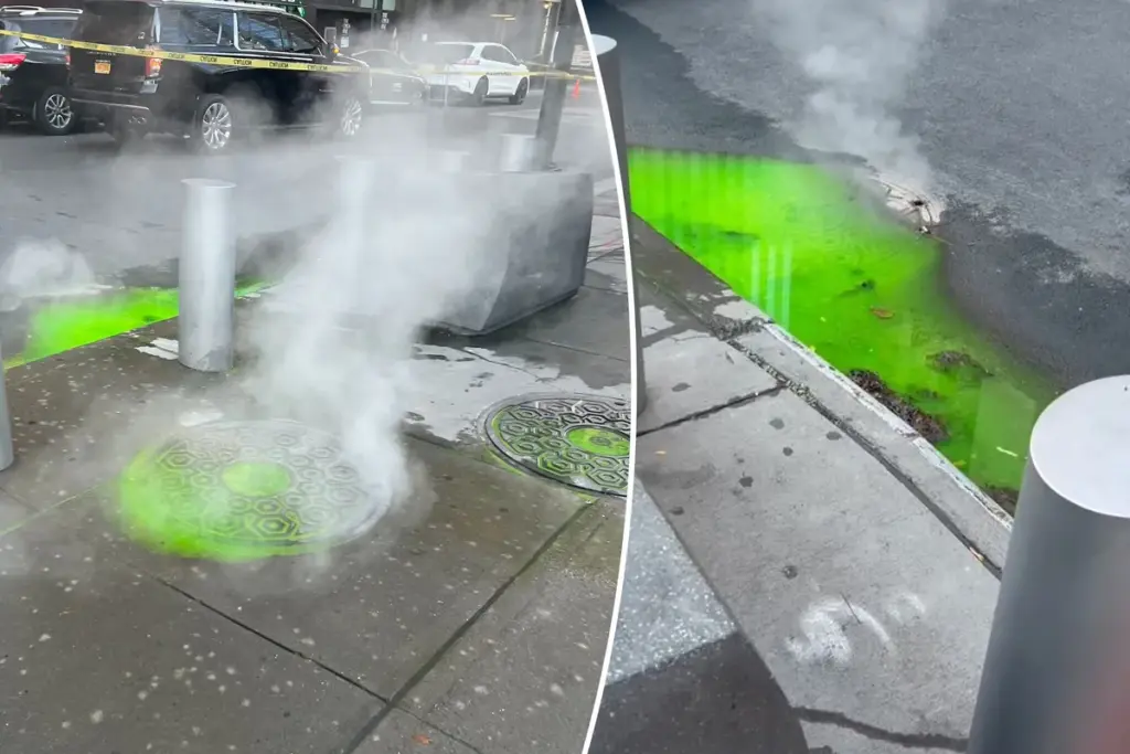 Groene slijm kruipt uit het riool in New York: verrassende oorzaak ontdekt