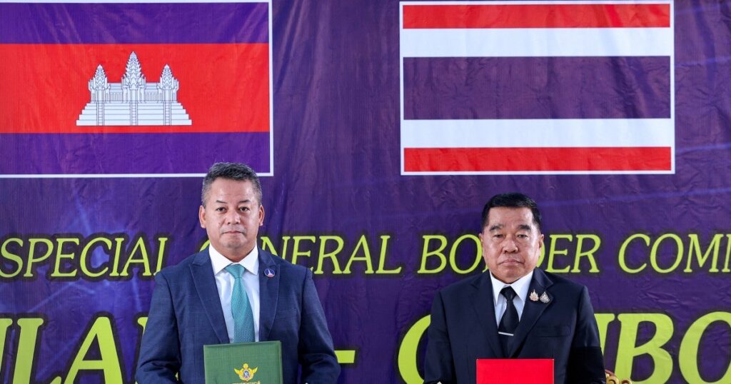 Thailand en Cambodja ondertekenen wapenstilstand om wekenlang conflict te beëindigen